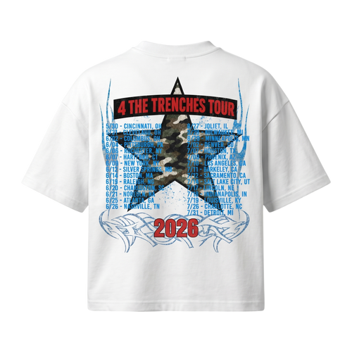 "4 The Trenches Tour" Tee (white) image